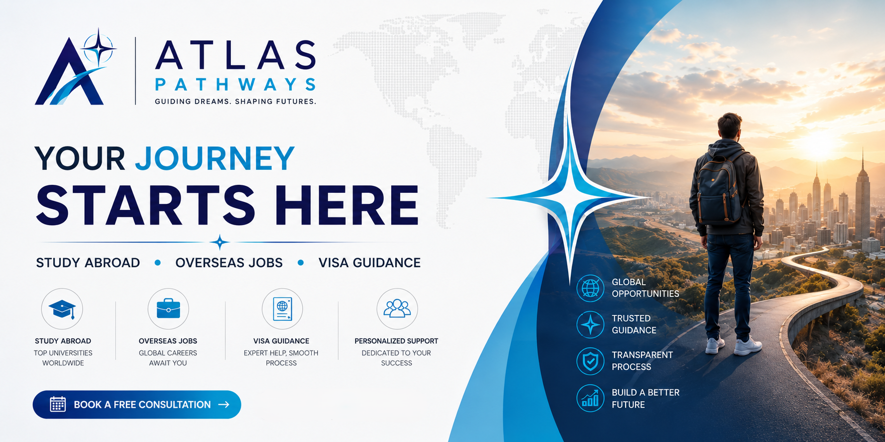 Students and professionals connected to international study and work pathways